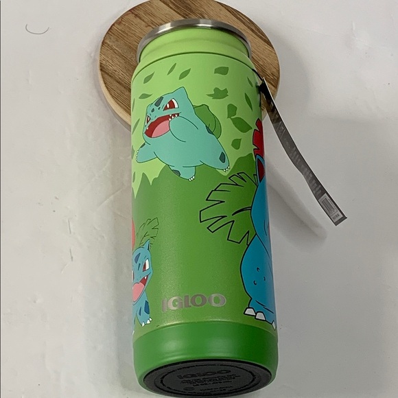 Igloo Pokémon 16 Oz Tumbler Bulbasaur Stainless Steel Can NWT - Picture 5 of 12